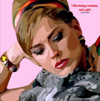 Sharon Stone Pop Art (10'X10')