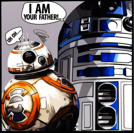 R2D2 & Bb8: I Am Your father Pop Art (10'X10')