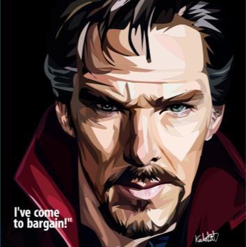 Dr. Stephen Strange_ Ive Come To Bargain! Pop Art (10X10)