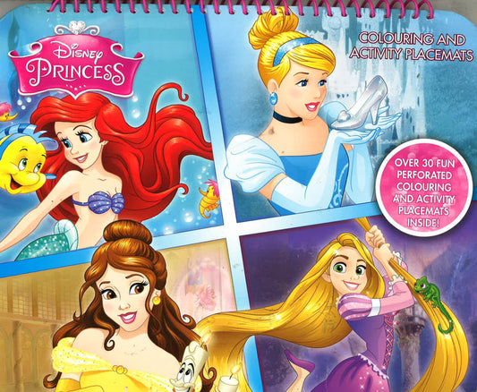 Disney Princess Colouring And Activity Mats, Blue