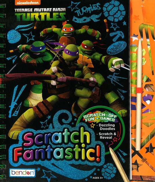 Artistic Studios Teenage Mutant Ninja Turtles Scratch Fantastic Scratch-Off Fun And Games! Playset