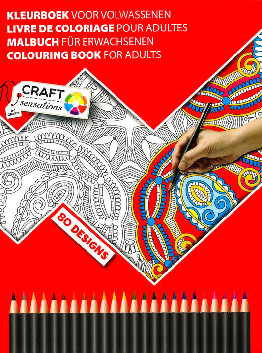 Colouring Book For Adults (Yellow)