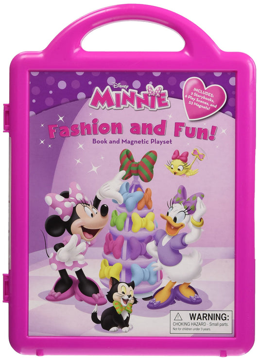 Minnie Minnie's Fashion And Fun: Book And Magnetic Playset