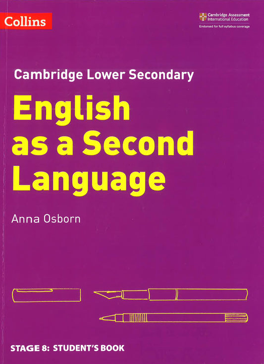 Lower Secondary English As A Second Language Student?S Book: Stage 8 (Collins Cambridge Lower Secondary English As A Second Language)