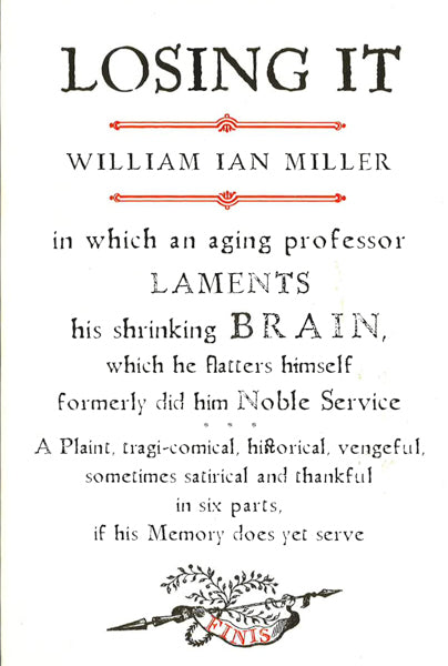 Losing It: In Which An Aging Professor Laments His Shrinking Brain...