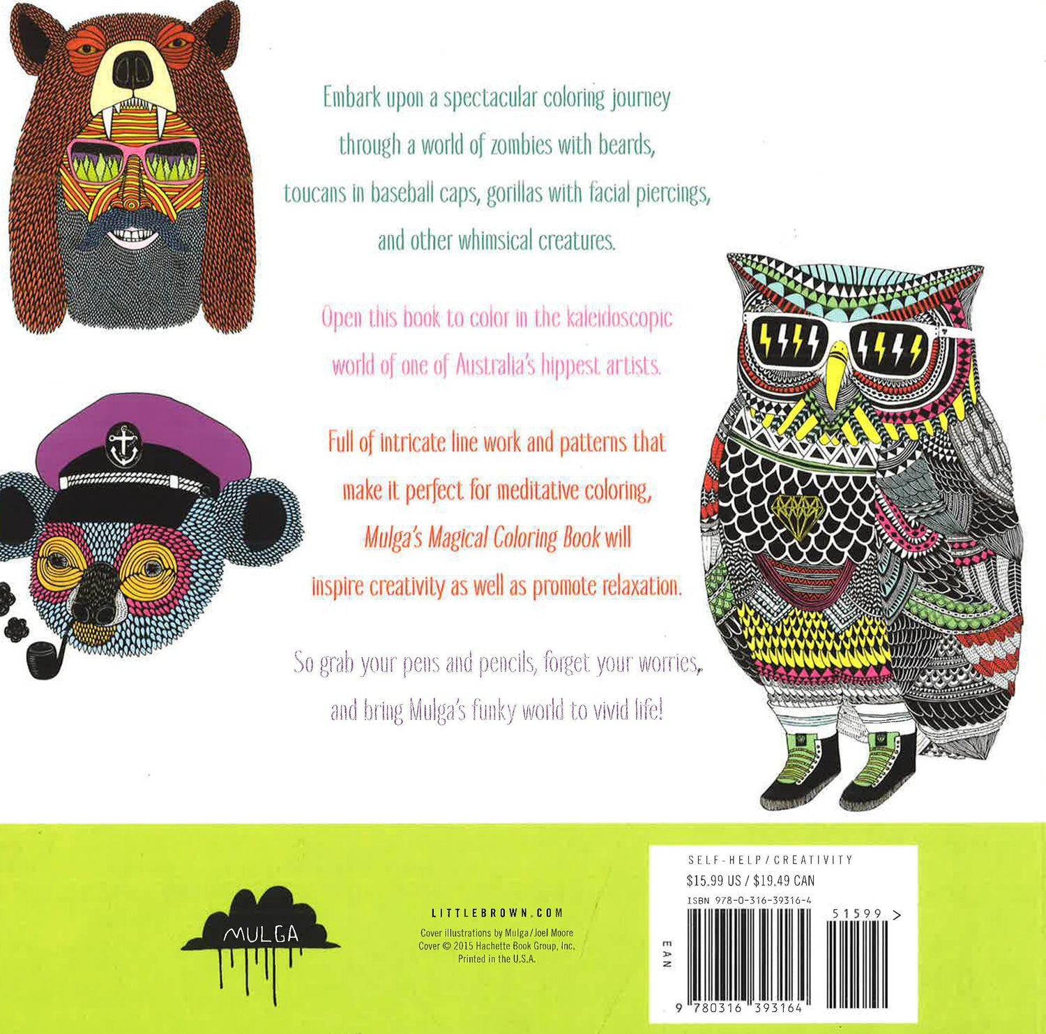 Mulga's Magical Coloring Book A Kaleidoscopic Coloring Journey BookXcess