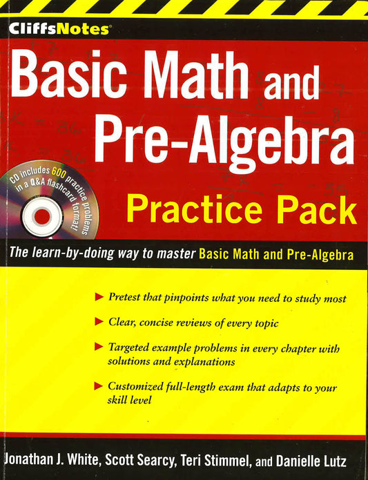 Cliffsnotes Basic Math And Pre-Algebra Practice Pack