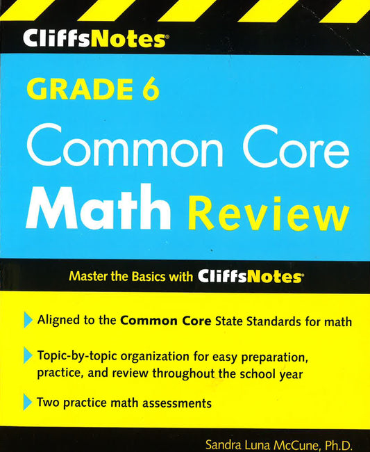 Cliffsnotes Grade 6 Common Core Math Review