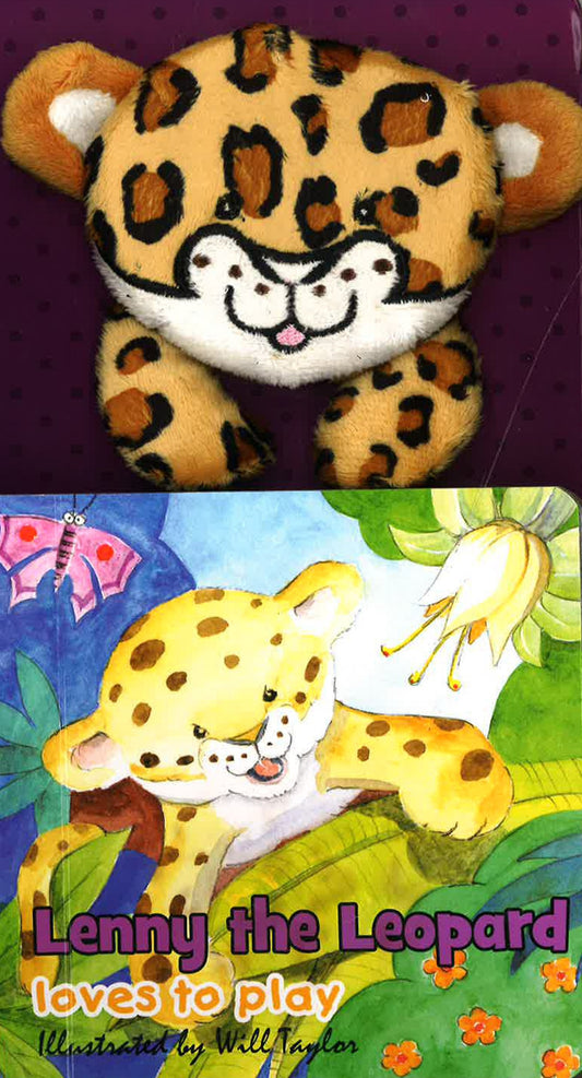 Animal Paw Book - Lenny The Leopard Loves To Play