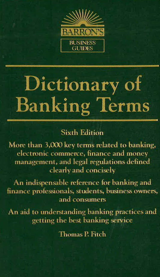 Dictionary Of Banking Terms