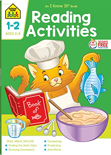 School Zone Reading Activities Grades 1-2 Workbook