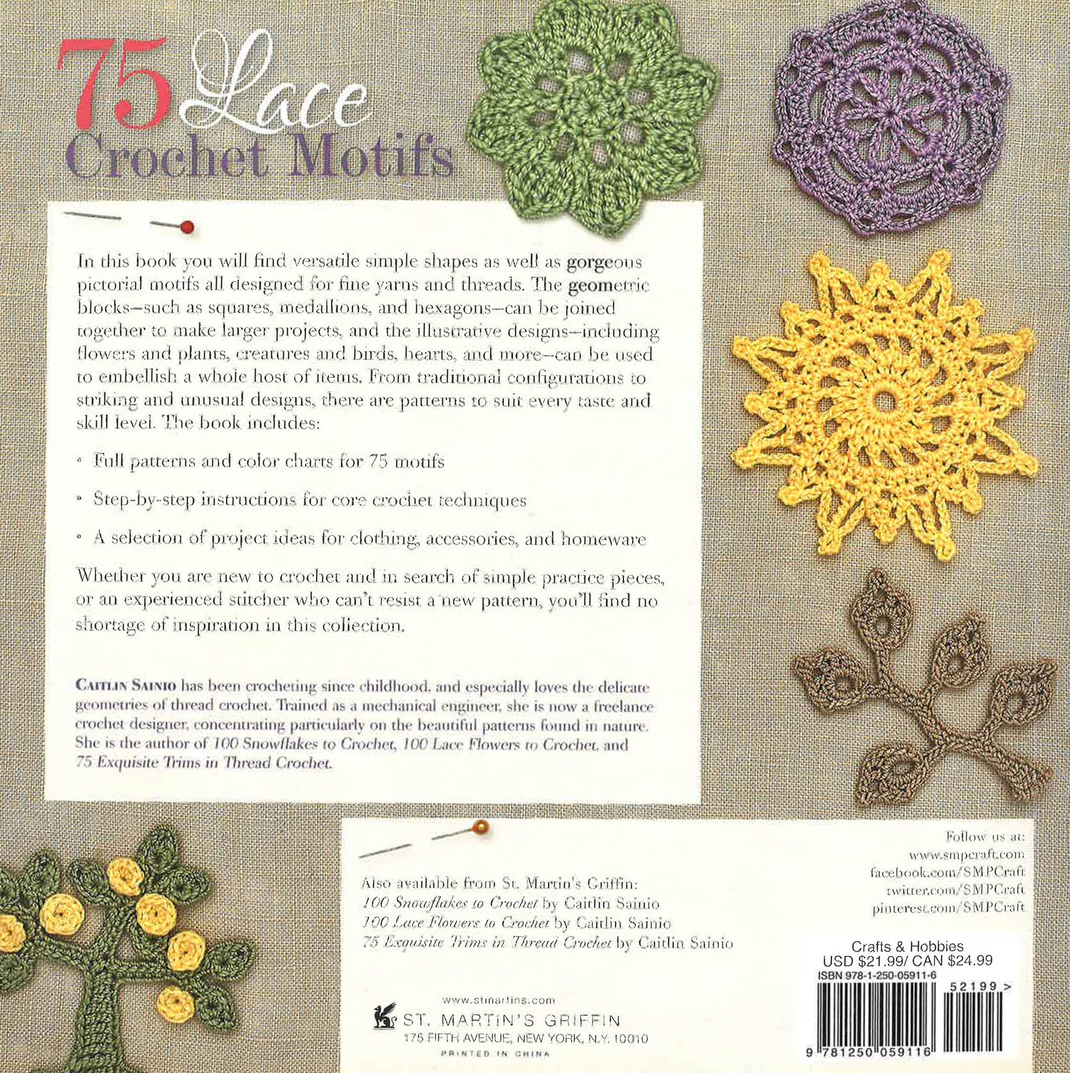 75 Lace Crochet Motifs – BookXcess