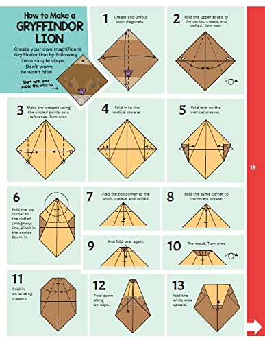 Harry Potter Origami : Fifteen Paper-folding Projects Straight