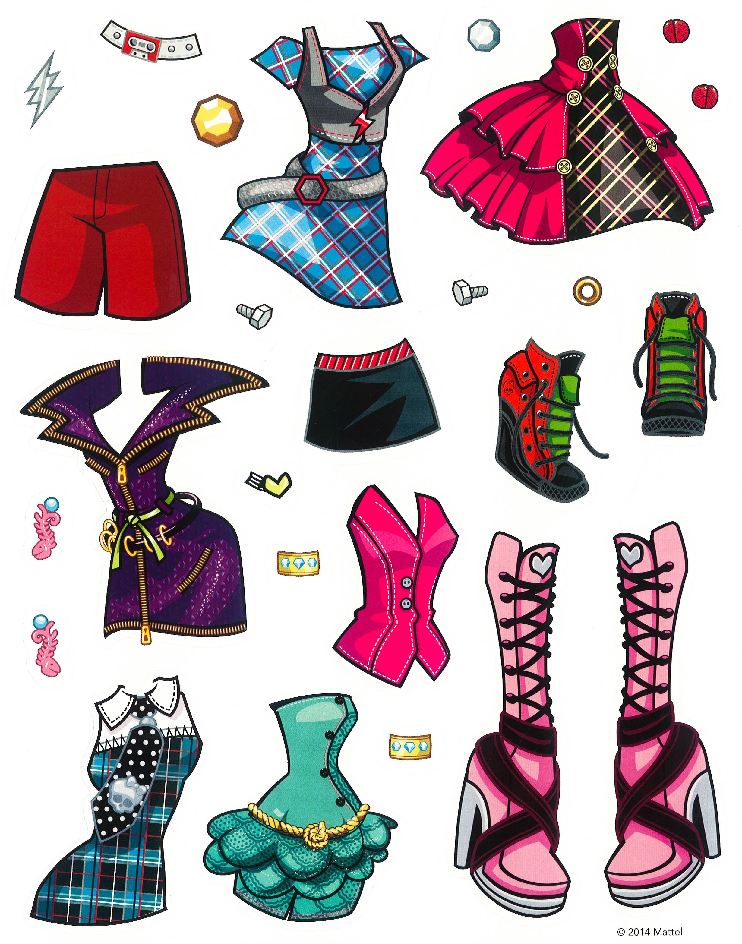 Monster high paper sales dolls