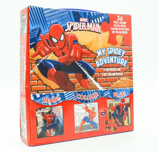 Marvel Spider-Man My Spidey Adventure: Storybook And 2-In-1 Jigsaw Puzzle