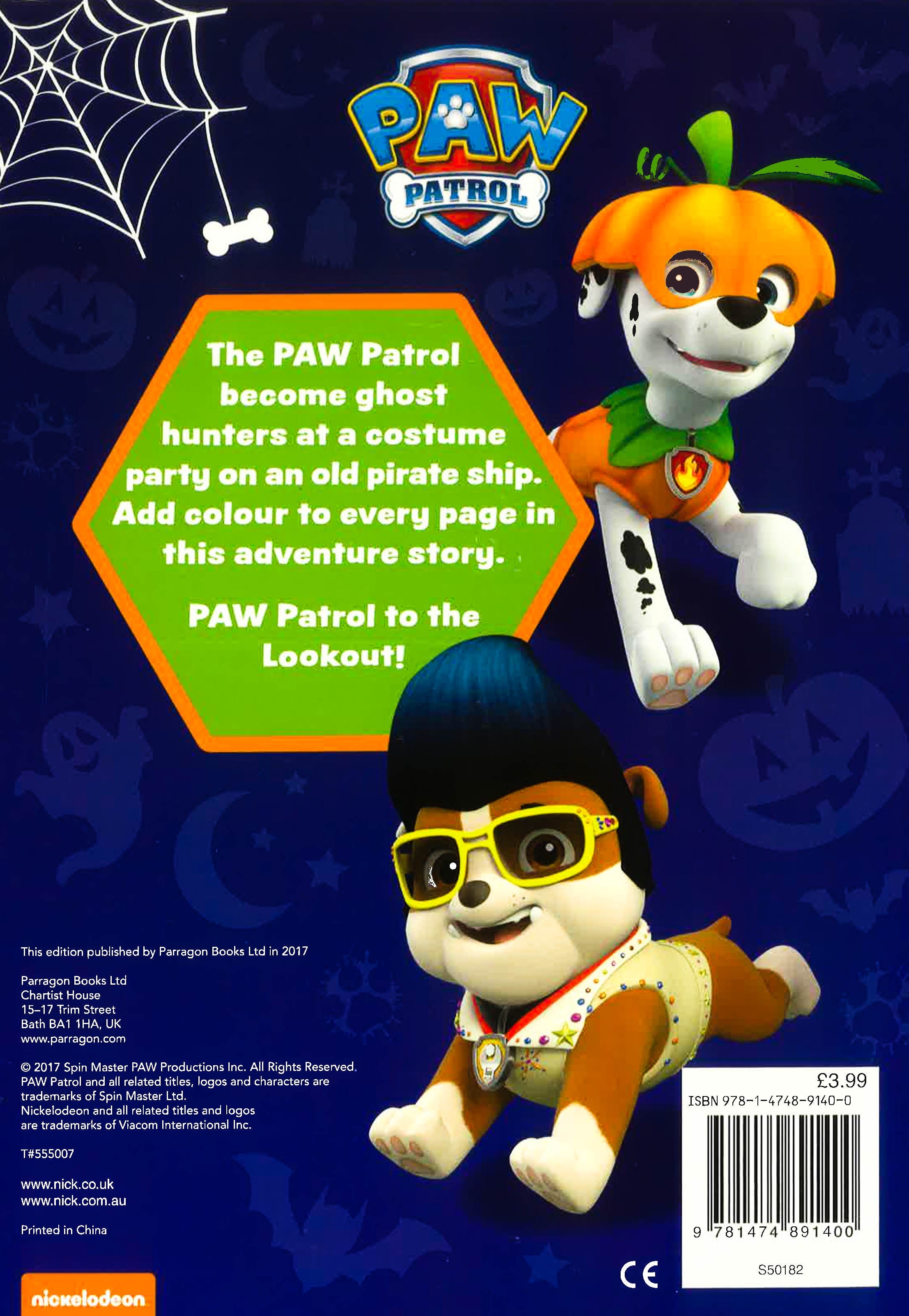 Nickelodeon Paw Patrol Ghost Pirates Colouring – BookXcess