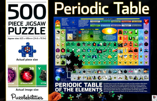 Puzzlebilities Periodic Table 500 Piece Jigsaw Puzzle