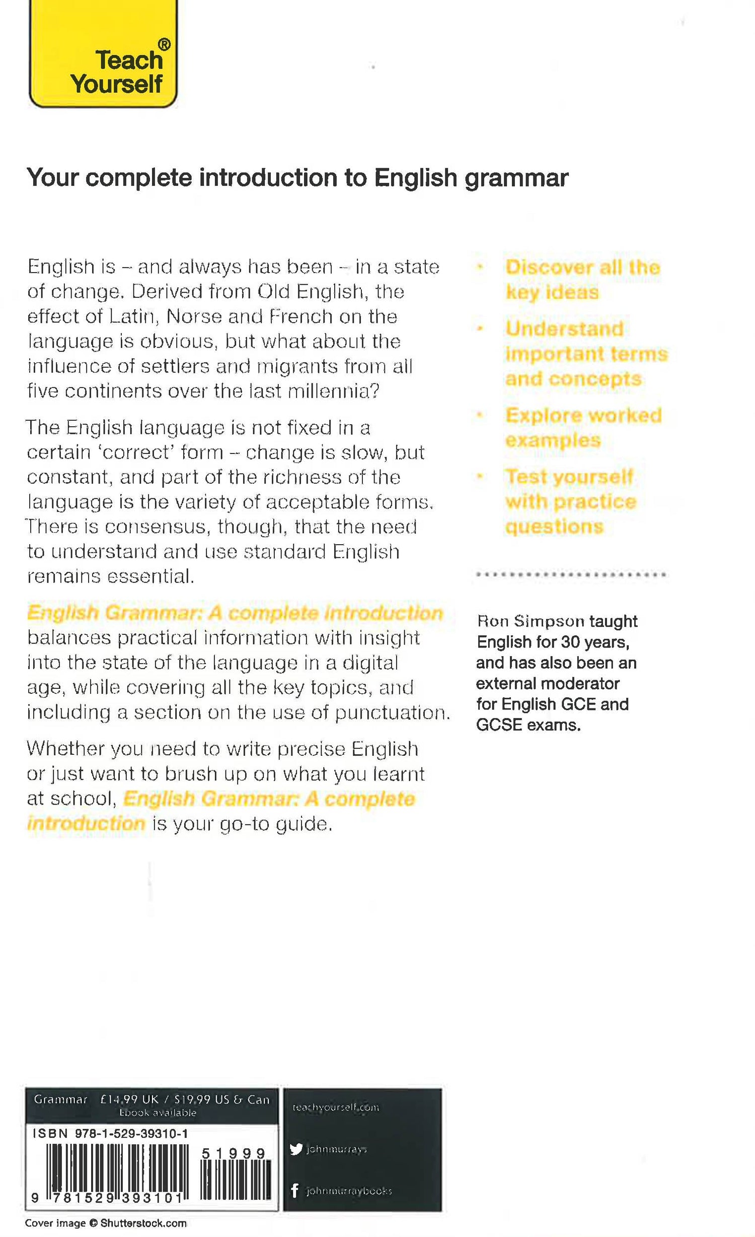 English Grammar: A Complete Introduction – BookXcess