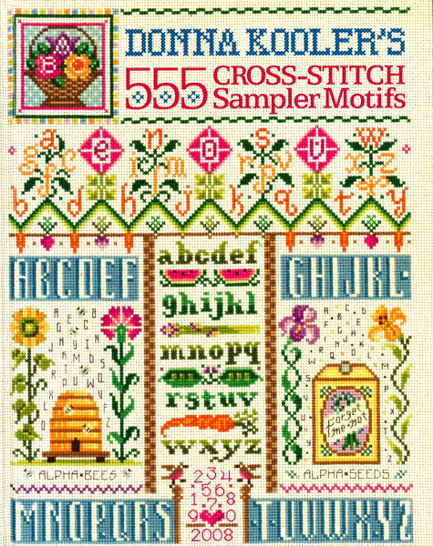 Donna Kooler's 555 Cross-Stitch Sampler Motifs