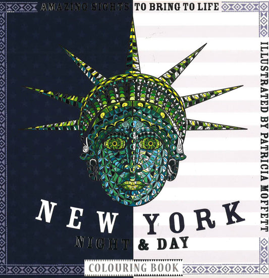 New York Night And Day Colouring Book