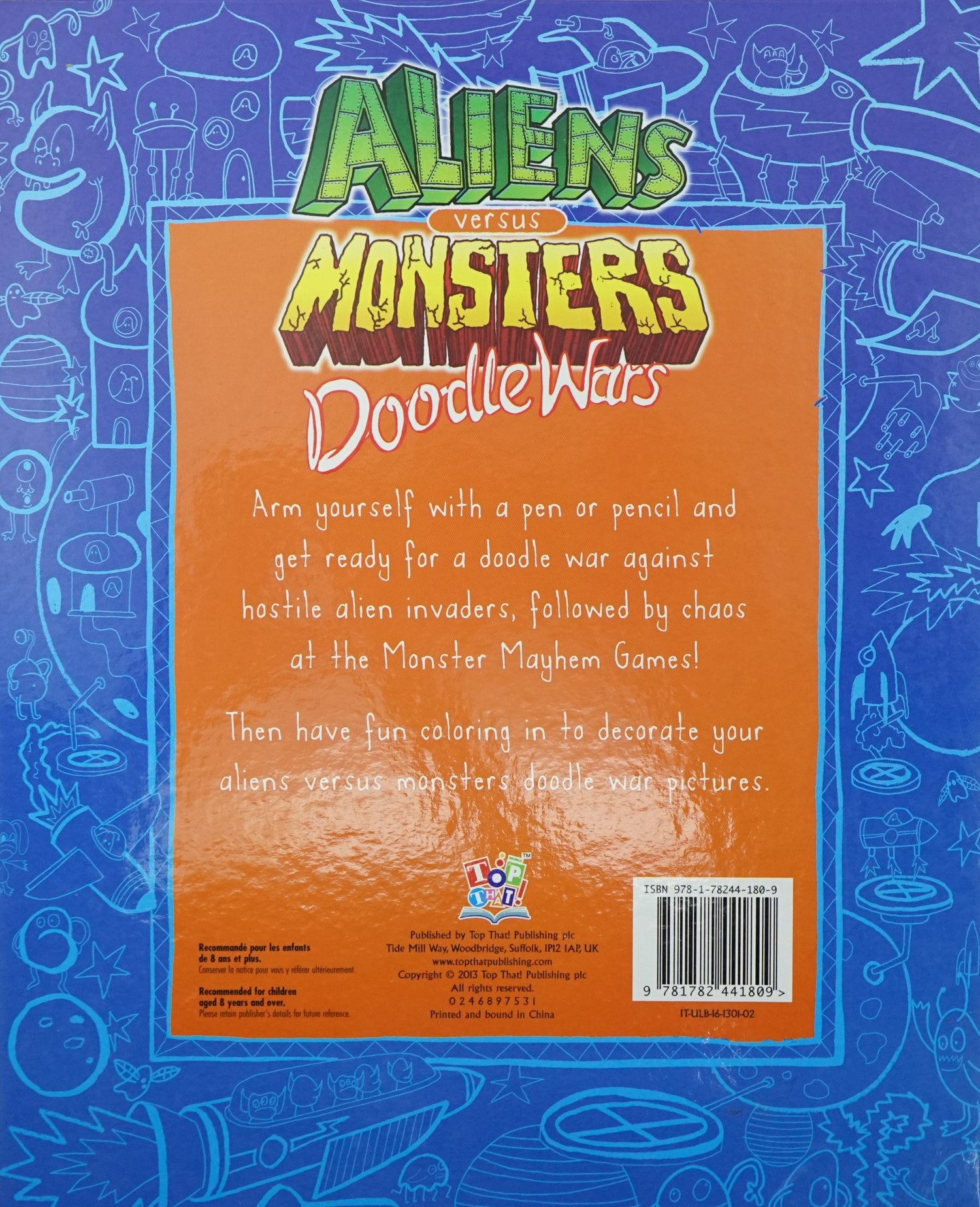 Aliens Versus Monsters Doodle Wars – BookXcess