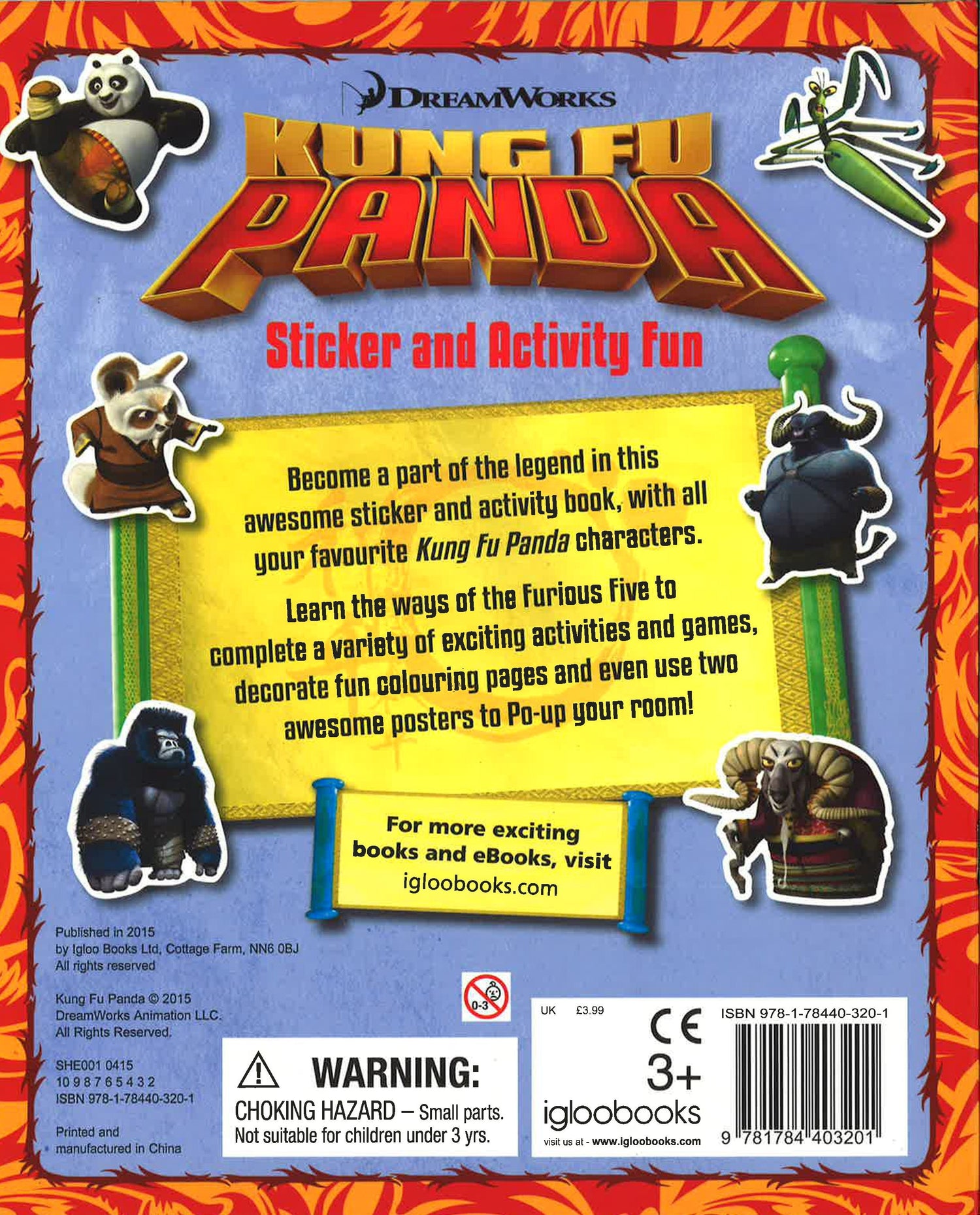 S & A Special Kungfu Panda Sticker & Activity – BookXcess