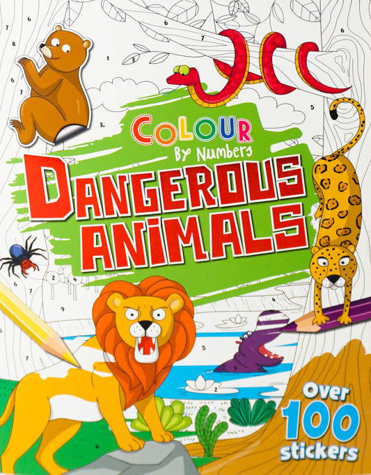Colour By Number: Dangerous Animals
