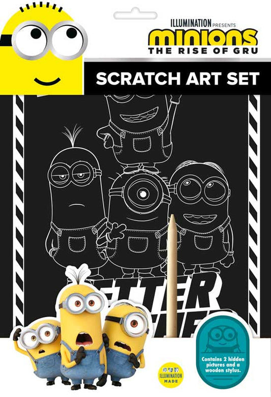 Minions Scratch Art Set