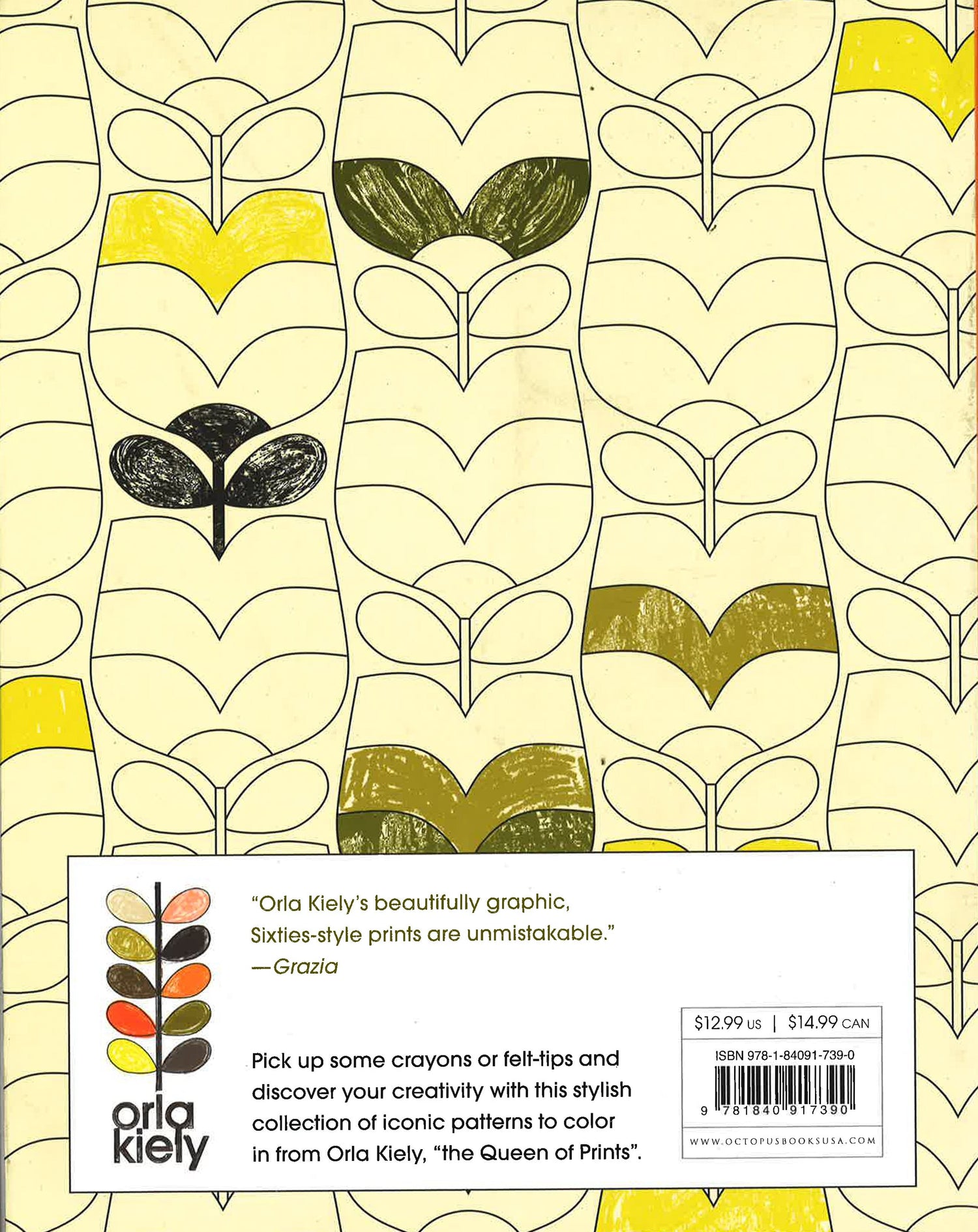 Orla Kiely Colouring Book BookXcess