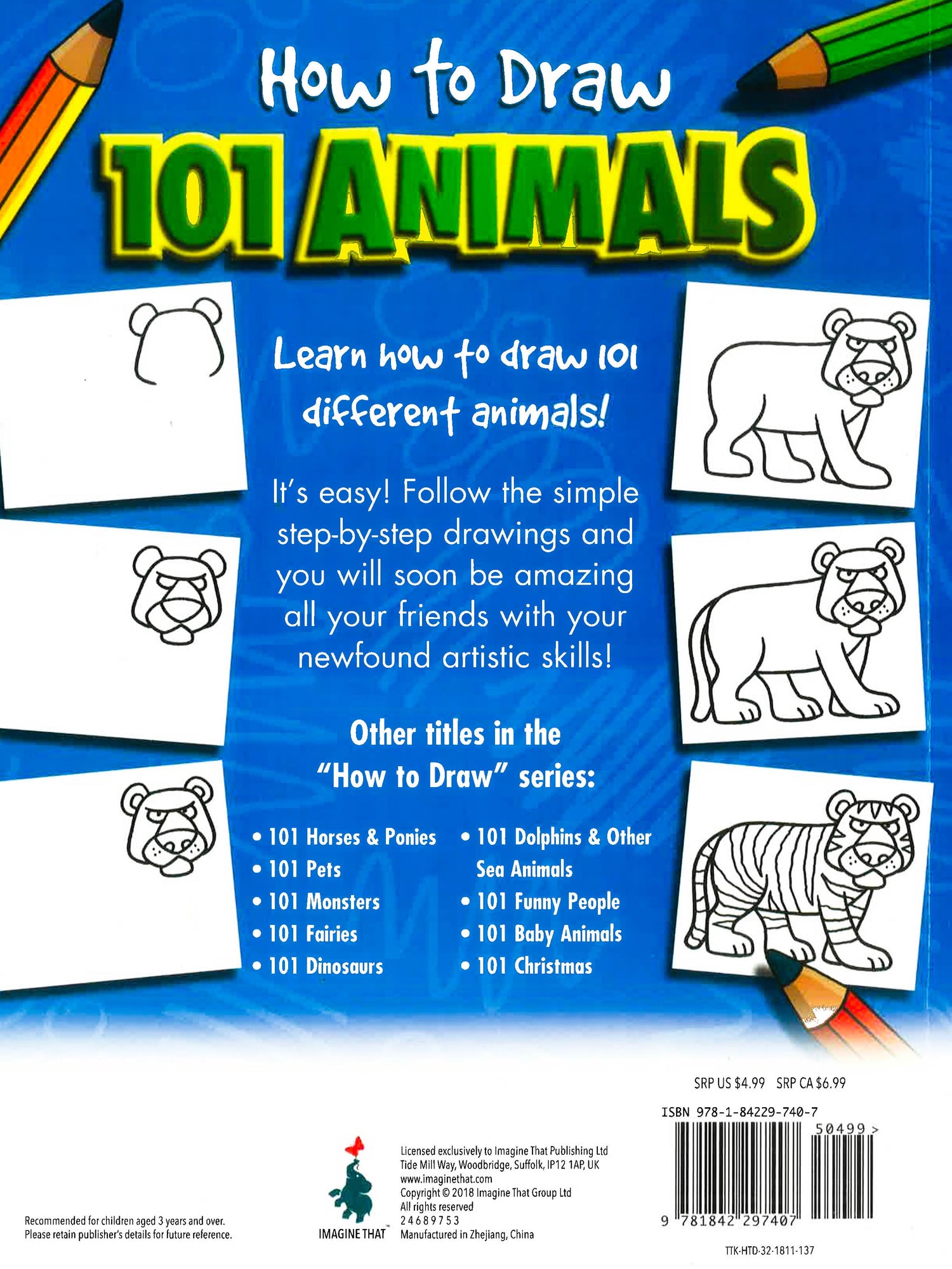 How To Draw 101 Animals BookXcess