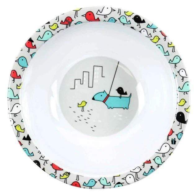 BABY BOWL (DOG AND BIRD)