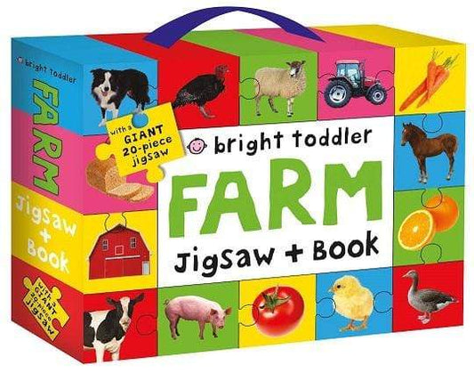 Bright Toddler: Farm Jigsaw And Book Case