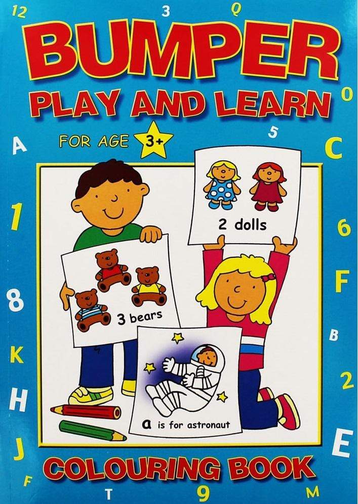 Bumper Play And Learn Colouring Book