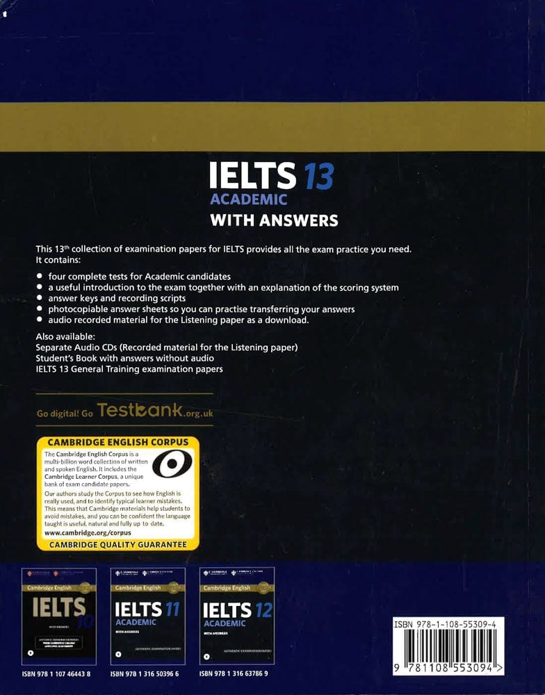 Cambridge Ielts 13 Academic Student's Book With Answers With Audio: Authentic Examination Papers