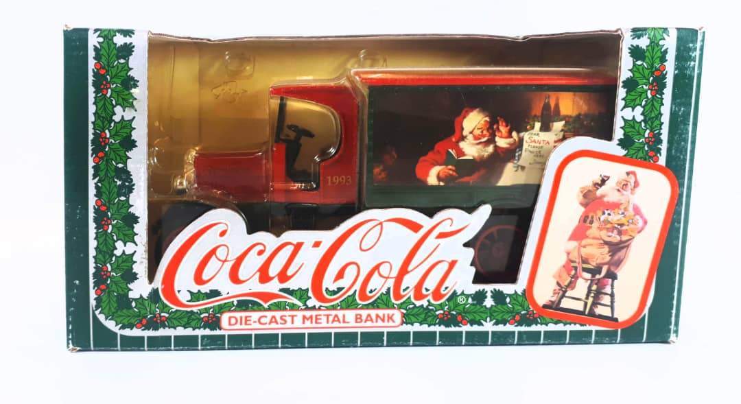 Coca-Cola  Die-Cast Metal Bank (Christmas)