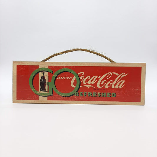 COCA-COLA GO REFRESHED (WOOD SIGN)