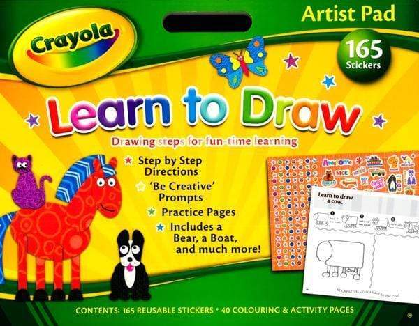 Crayola Learn To Draw Artist Pad