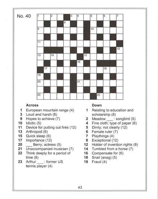 Crosswords Teaser