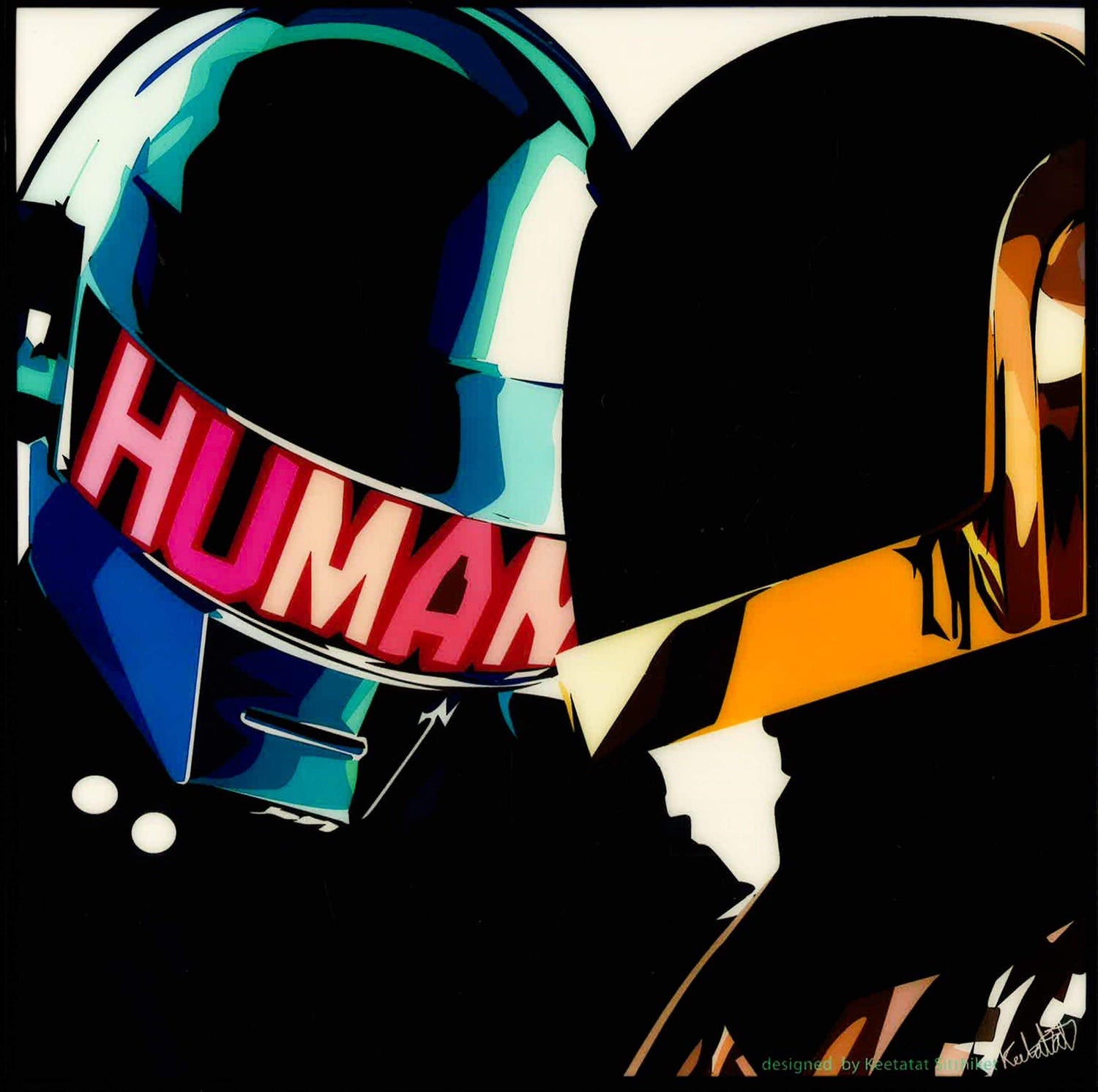 DAFT PUNK: HUMAN POP ART (10'X10')