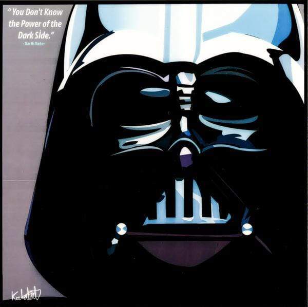 DARTH VADER: GREY (BIG FACE) POP ART (10X10)