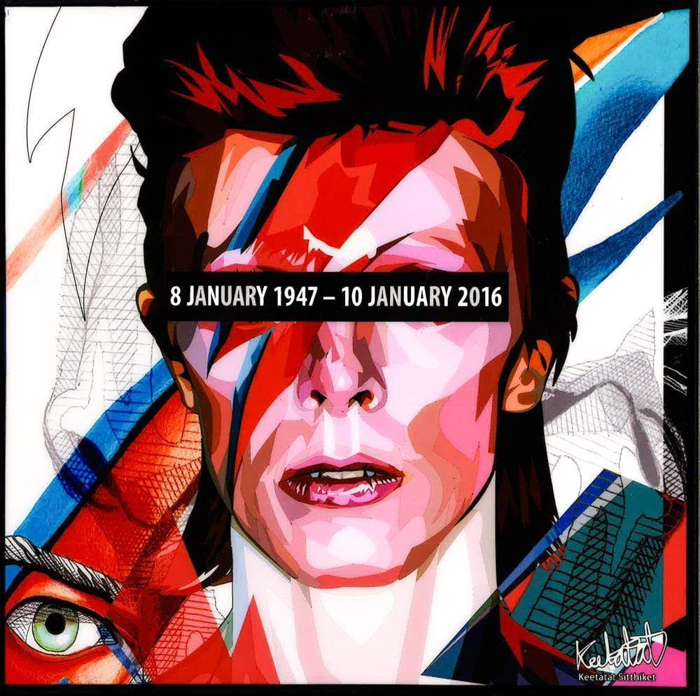 DAVID BOWIE VER2,(10X10) POP ART