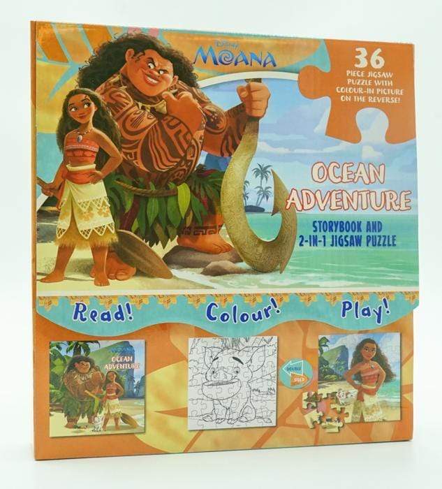 Disney Moana Ocean Adventure Storybook And 2 In 1 Jigsaw Puzzle