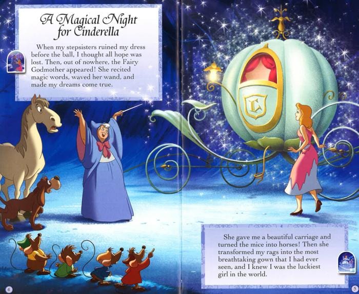 Disney Princess Dazzling Moments: Storybook and Snow Globe