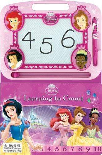 Disney Princess: Learning To Count (Storybook And Magnetic Drawing Kit)