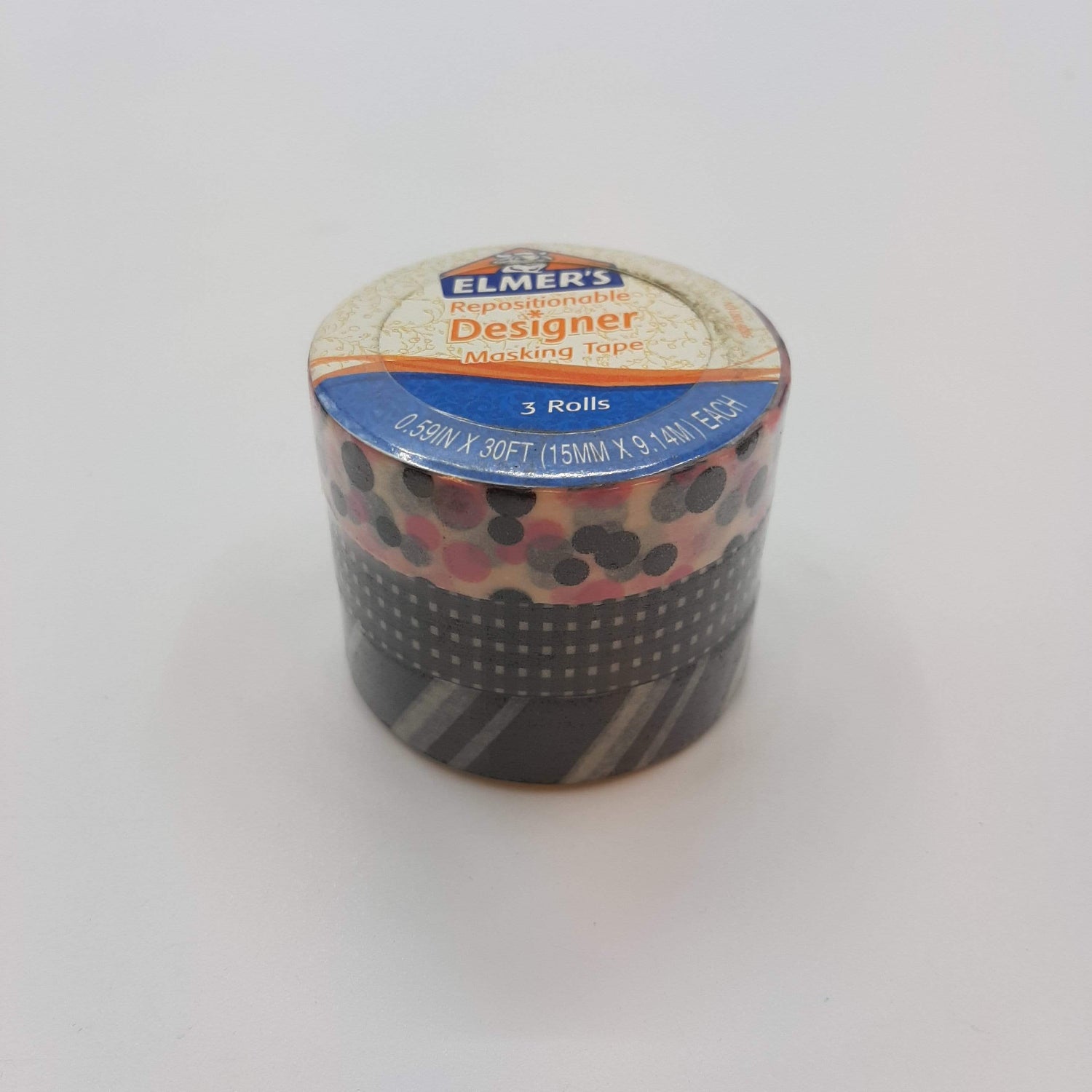 ELMER'S DESIGNER TAPE (BLACK PATTERNS) - 3PCS