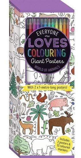 Everyone Loves Colouring Giant Poster - World of Animals