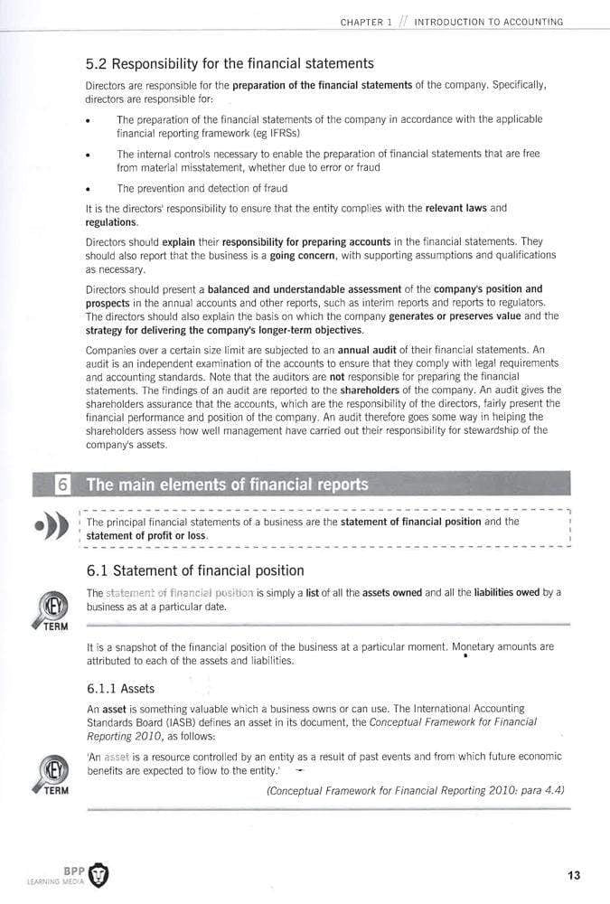 Fia Foundations Of Financial Accounting Ffa (Acca F3)