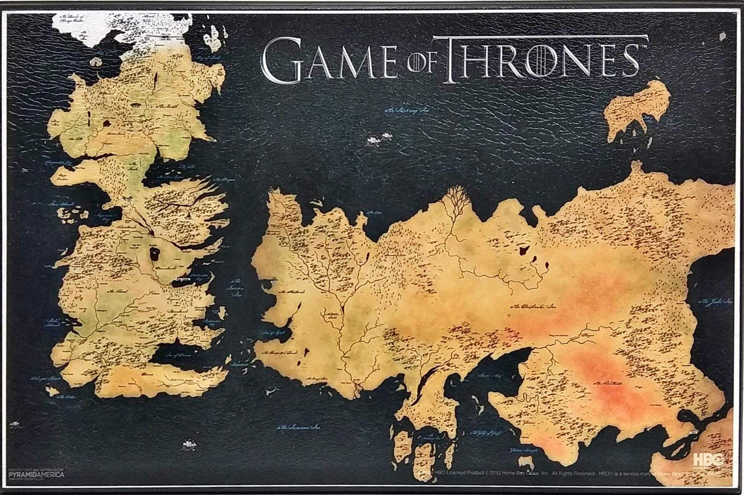 Game of Thrones - Map of Western (Plaque 11x17)