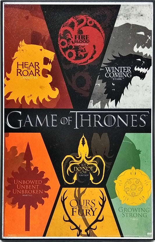 Game of Thrones - Sigils (Plaque 11x17)