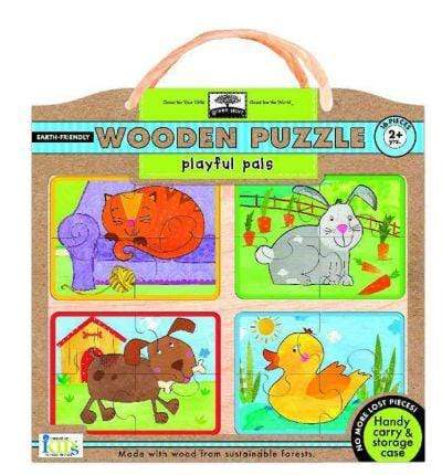 Green Start: Playful Pals Wood Puzzle